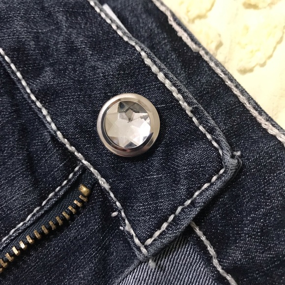 Cg.l.cg plus size 24 jeans with jeweled rivets - Picture 6 of 7